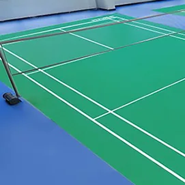Professional sports flooring with customizable patterns and customizable logo